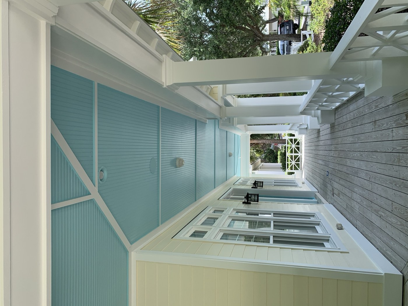 Haint blue porch ceiling